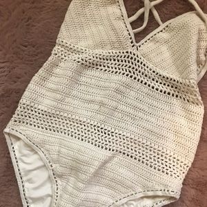 Forever21 crochet bathing/bodysuit